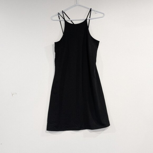 Banana Republic Factory Sleeveless Asymmetric Strappy Dress Black Size XS - Picture 1 of 3